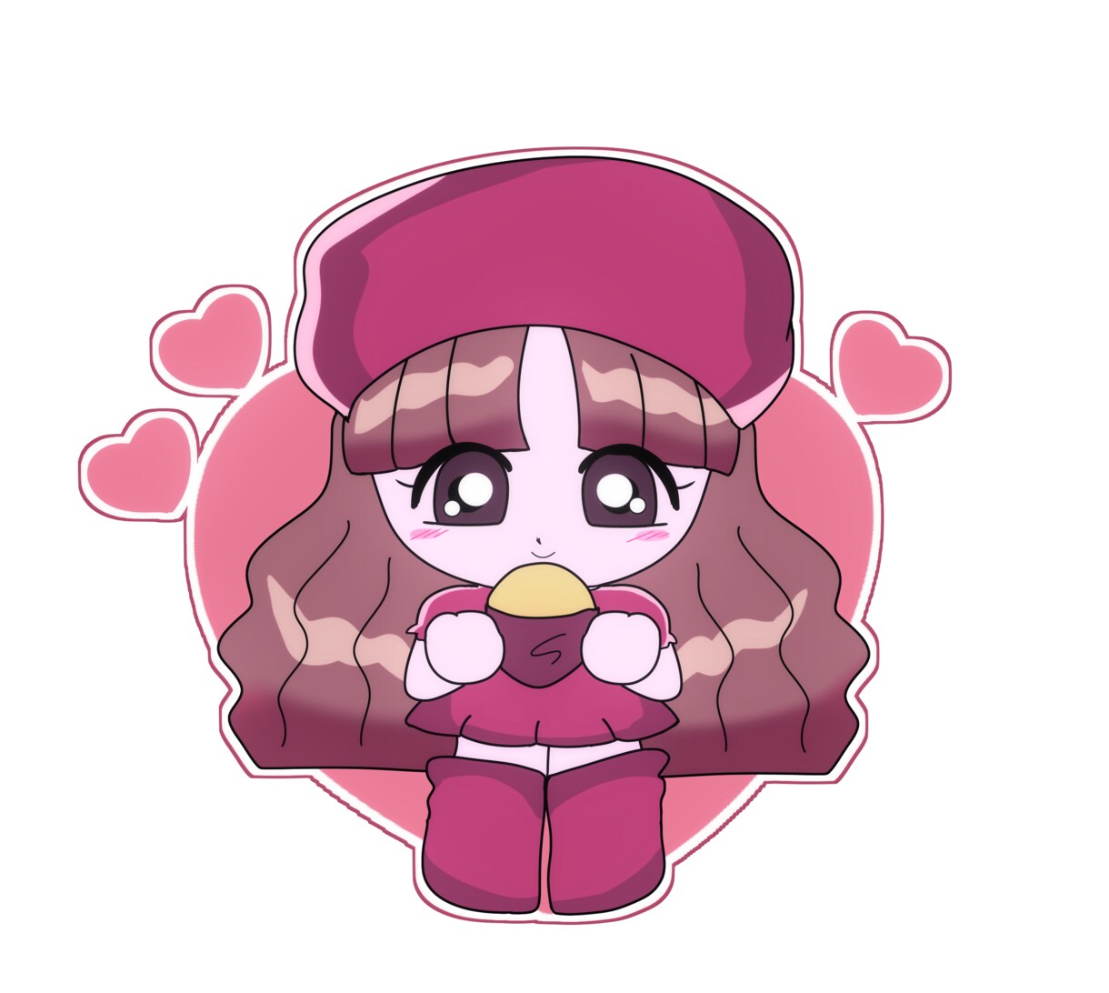 レトロポップで可愛いミニキャラ描きます アイコンやグッズ作成に♪似顔絵もOK♪ イメージ6