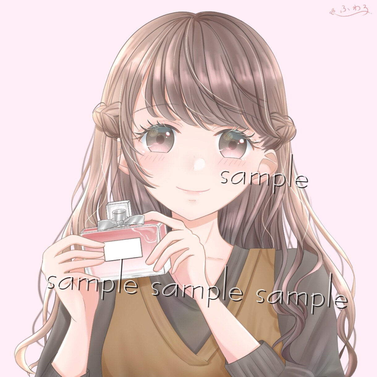 ふんわり可愛いSNSアイコン描きます 優しげな雰囲気でトプ画を飾ります イメージ3