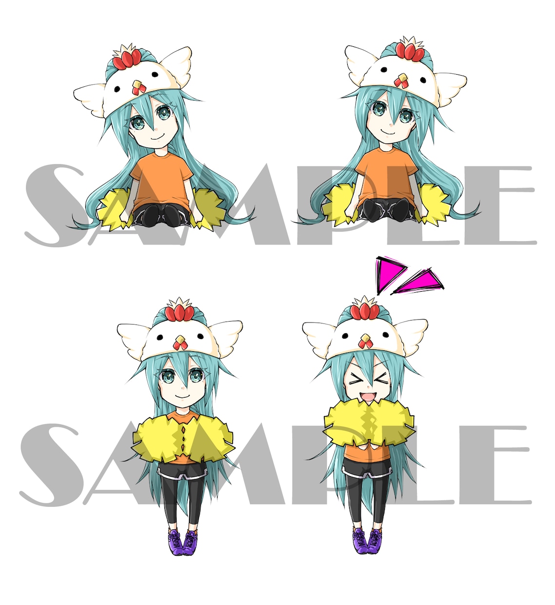 商用OK！色鮮やかで目を惹くイラスト制作します ボカロ、歌ってみたのMVやYouTubeサムネに！ イメージ7