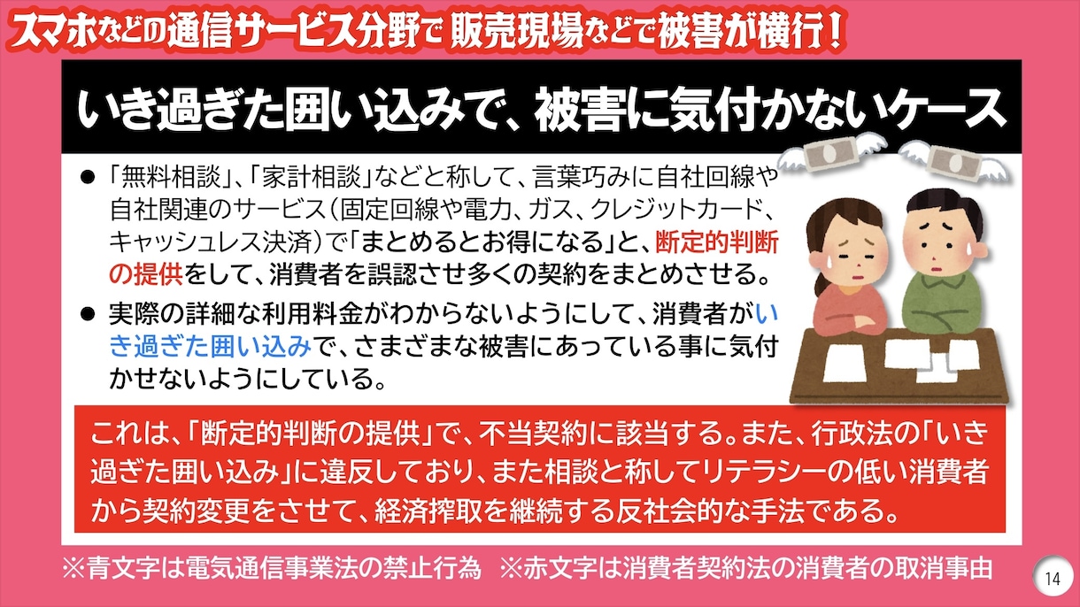 スマホなどを強引に、契約させられた不満を聴きます 消費者トラブルに強いファイナンシャルプランナーがよりそいます イメージ2