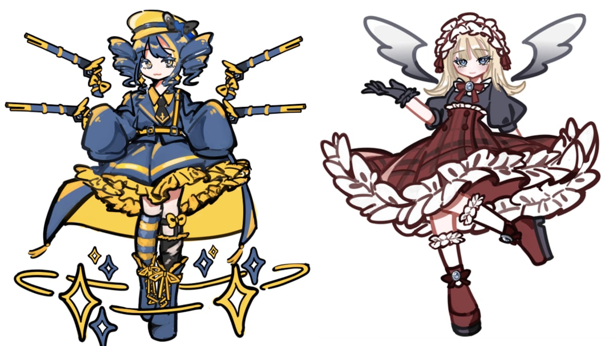 男、ペア画も可！キャライラスト・立ち絵を描きます ポップでやわらかい絵柄でかわいさアピール！ イメージ3