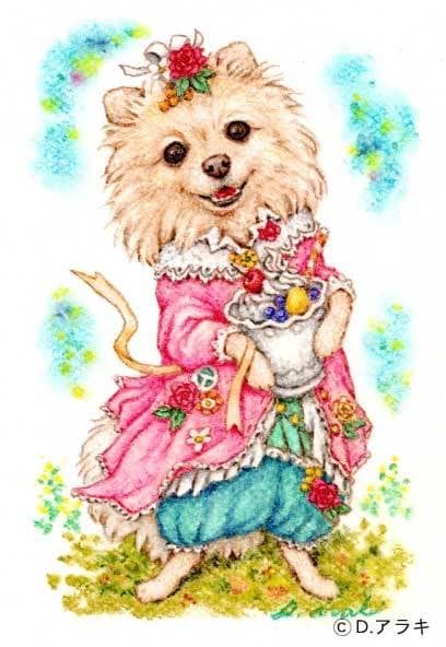 A5サイズ☆ペットの肖像画を描きます ファンタジーなペットの肖像画制作おまかせください☆ イメージ4