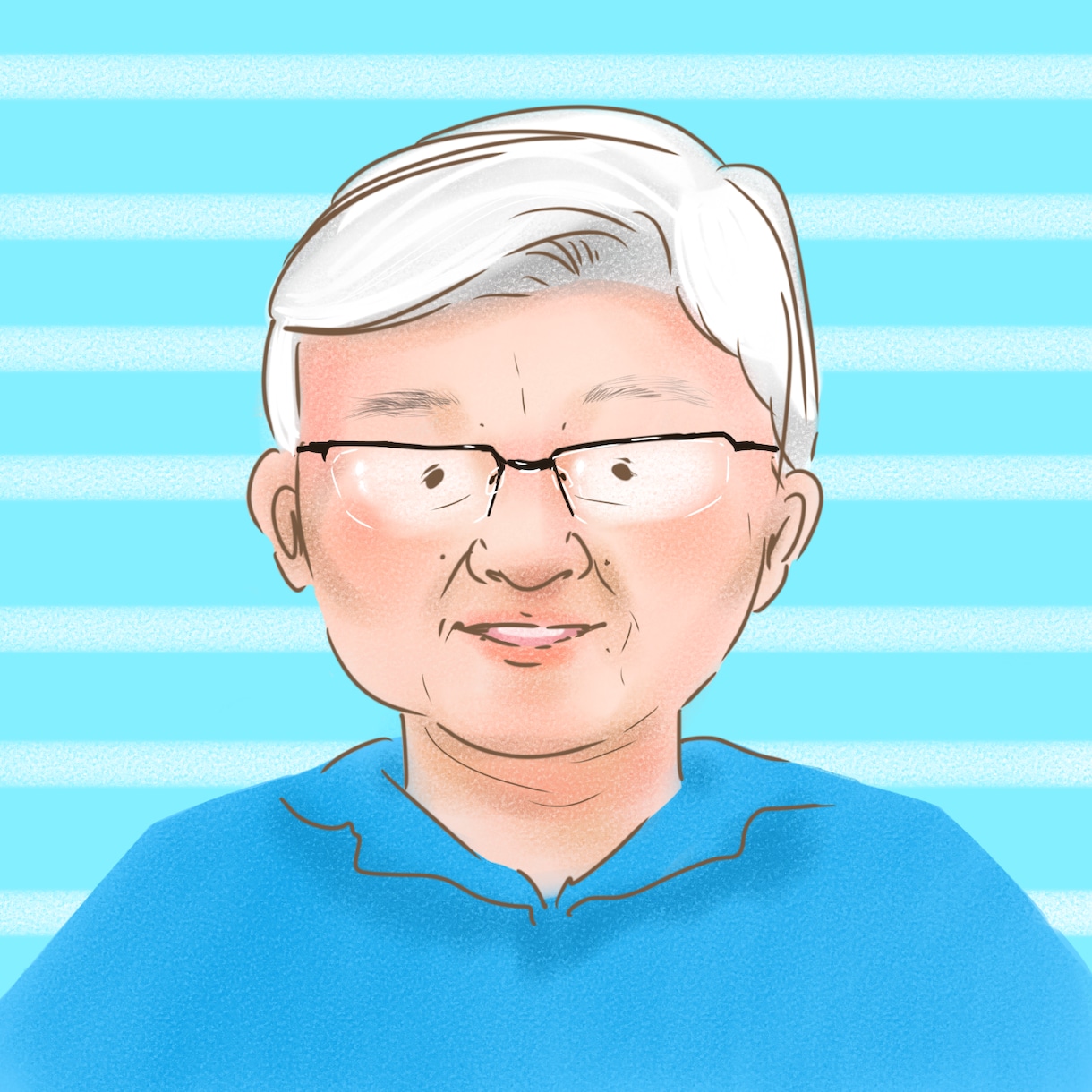 男性似顔絵アイコンをお描きします SNSアイコンなどにお使いいただける似顔絵アイコン イメージ4