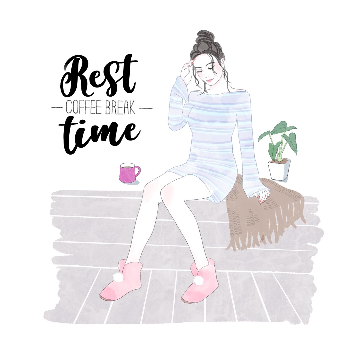 商用OK女性のイラスト描きます ふんわり可愛いやかっこいいキャリアウーマンなど。 イメージ6