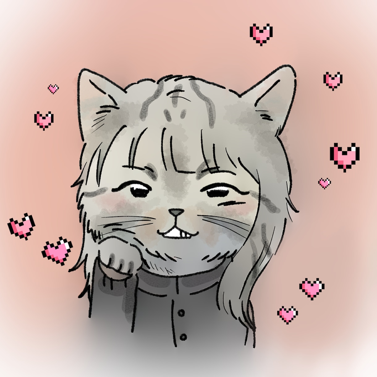 動物と掛け合わせた柔らかい雰囲気の似顔絵を描きます お好きな動物やお客様に合う動物で似顔絵を描きます！ イメージ5