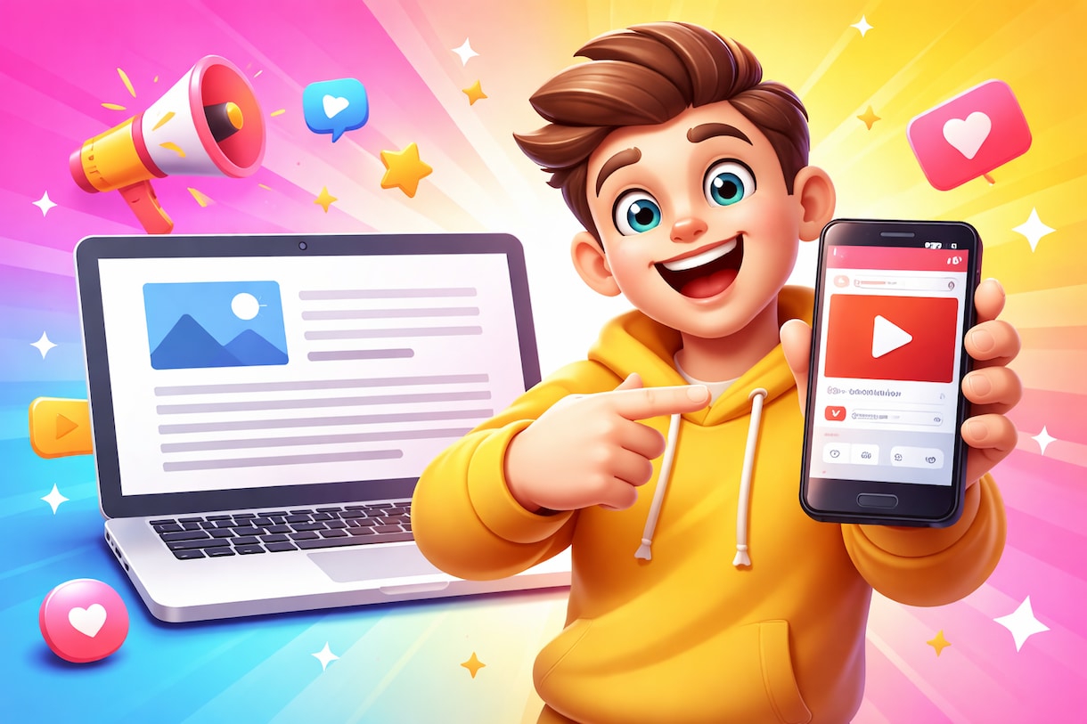 ブログ記事をAIでYouTube動画にします URL送るだけ！編集不要でブログが動画に変身 イメージ1