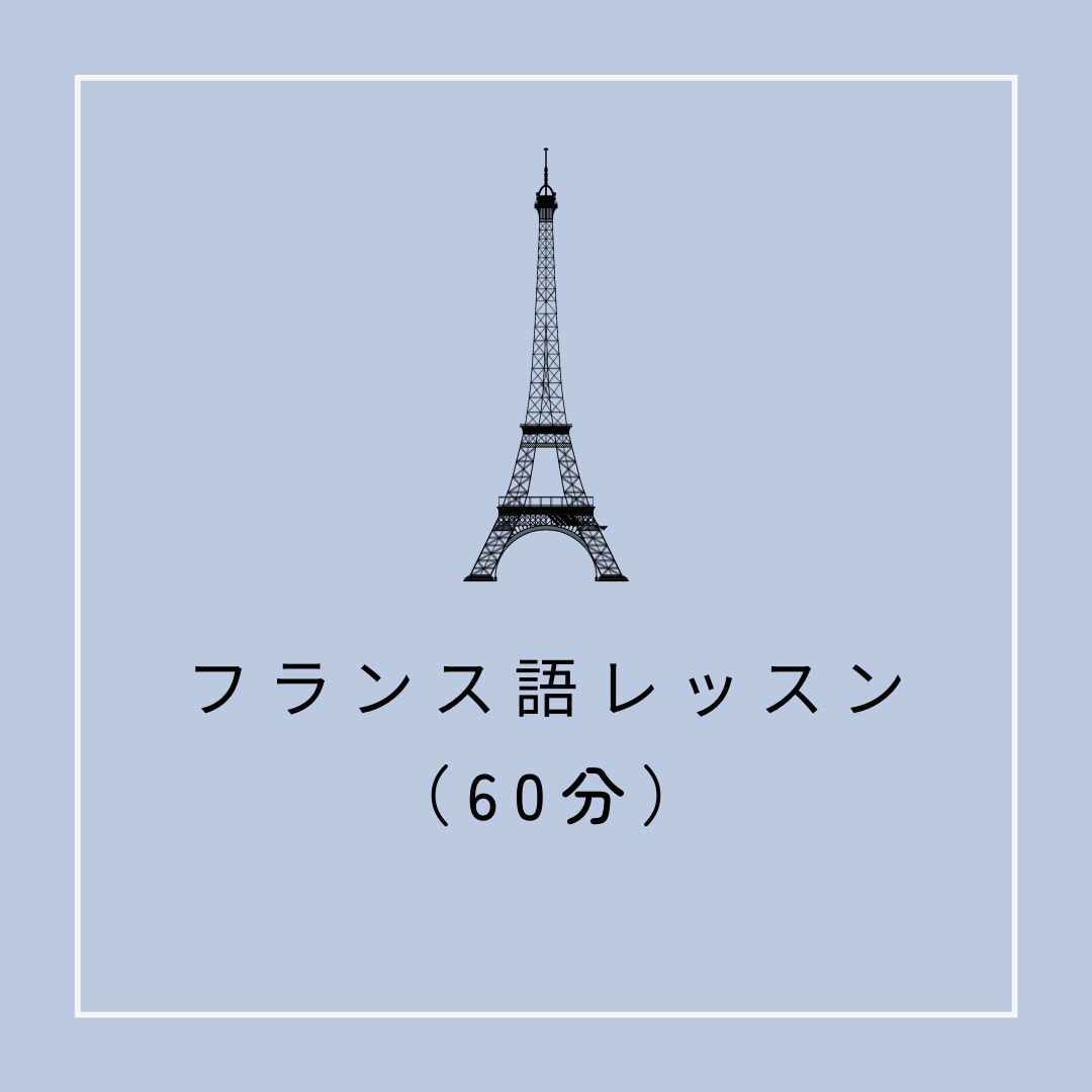 フランス語 55分レッスン 全レベルに対応します 【現在新規生徒さま受付停止中です】 イメージ1