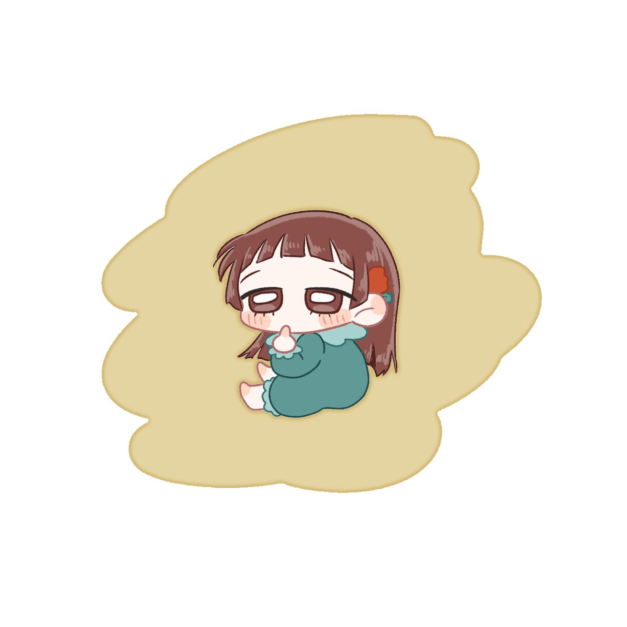 量産！赤ちゃん化イラスト描きます 可愛い赤ちゃんが指を咥えてこっちを見ています♡ イメージ1