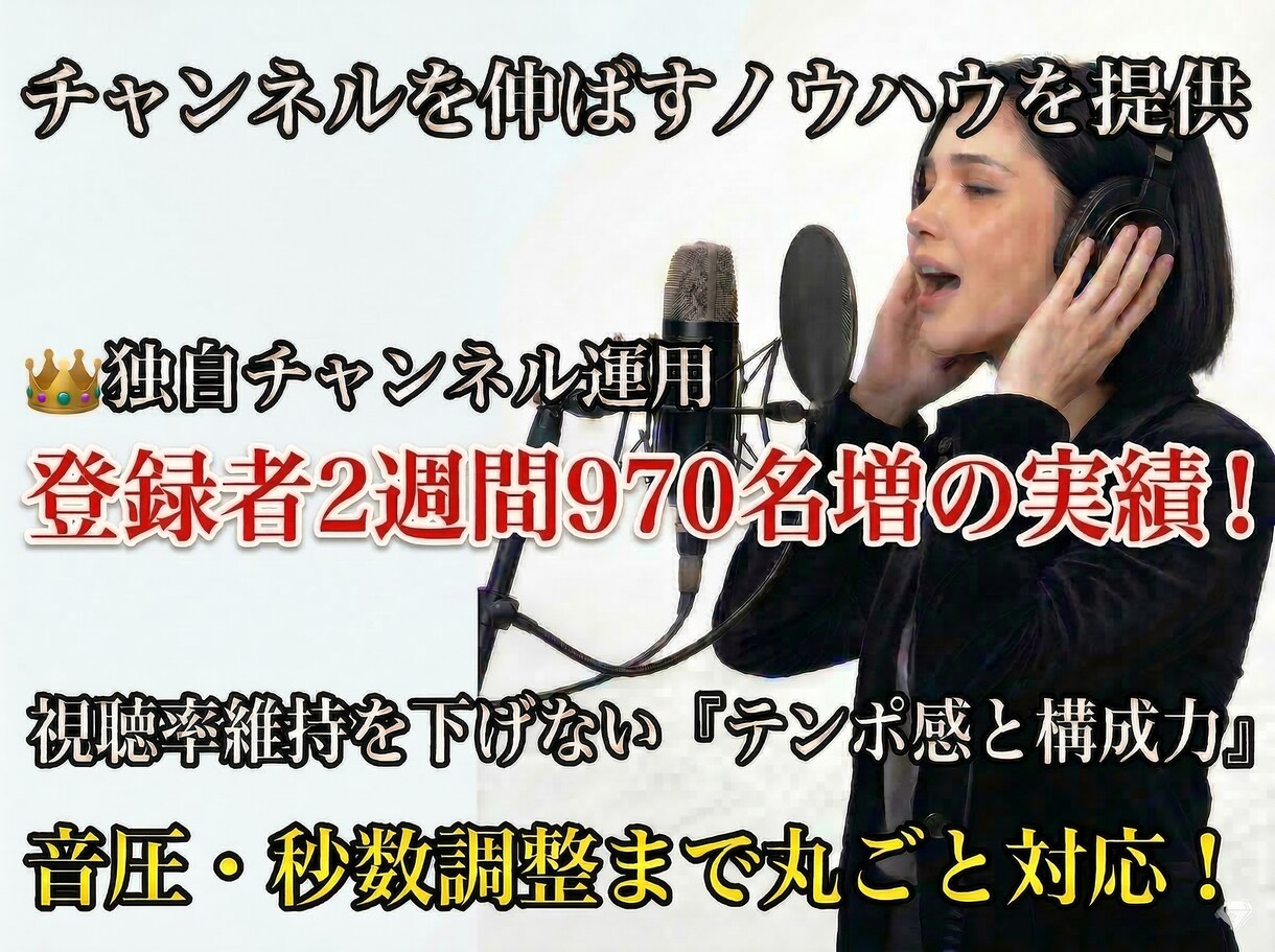音源丸投げOK！昭和歌謡・演歌のショート制作します 最新AIで哀愁漂う世界観！伸びるチャンネル運営を後押しします イメージ4
