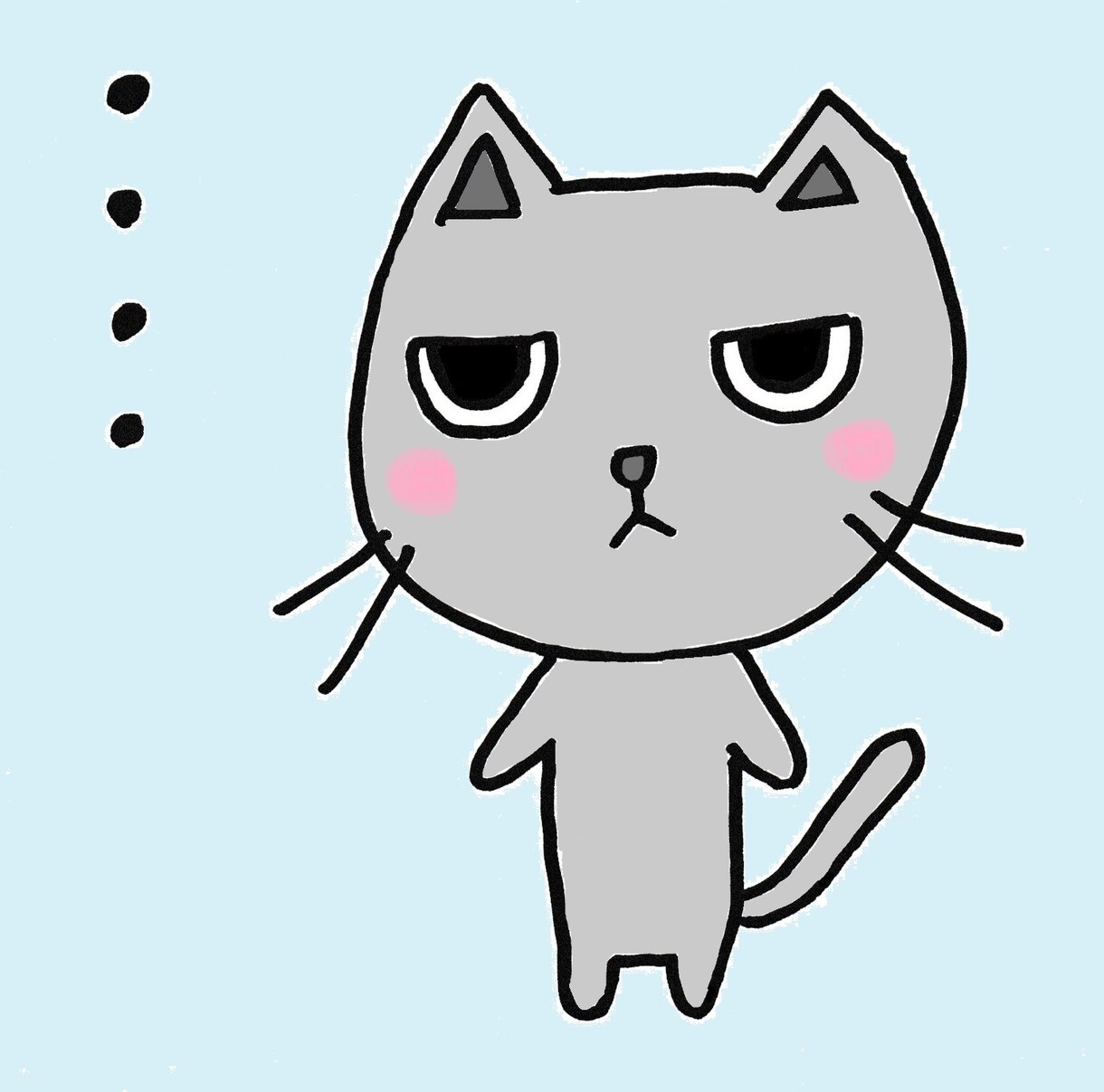 猫ちゃんのイラストを描きます アンニュイな猫ちゃんのイラストを描きます！ イメージ4