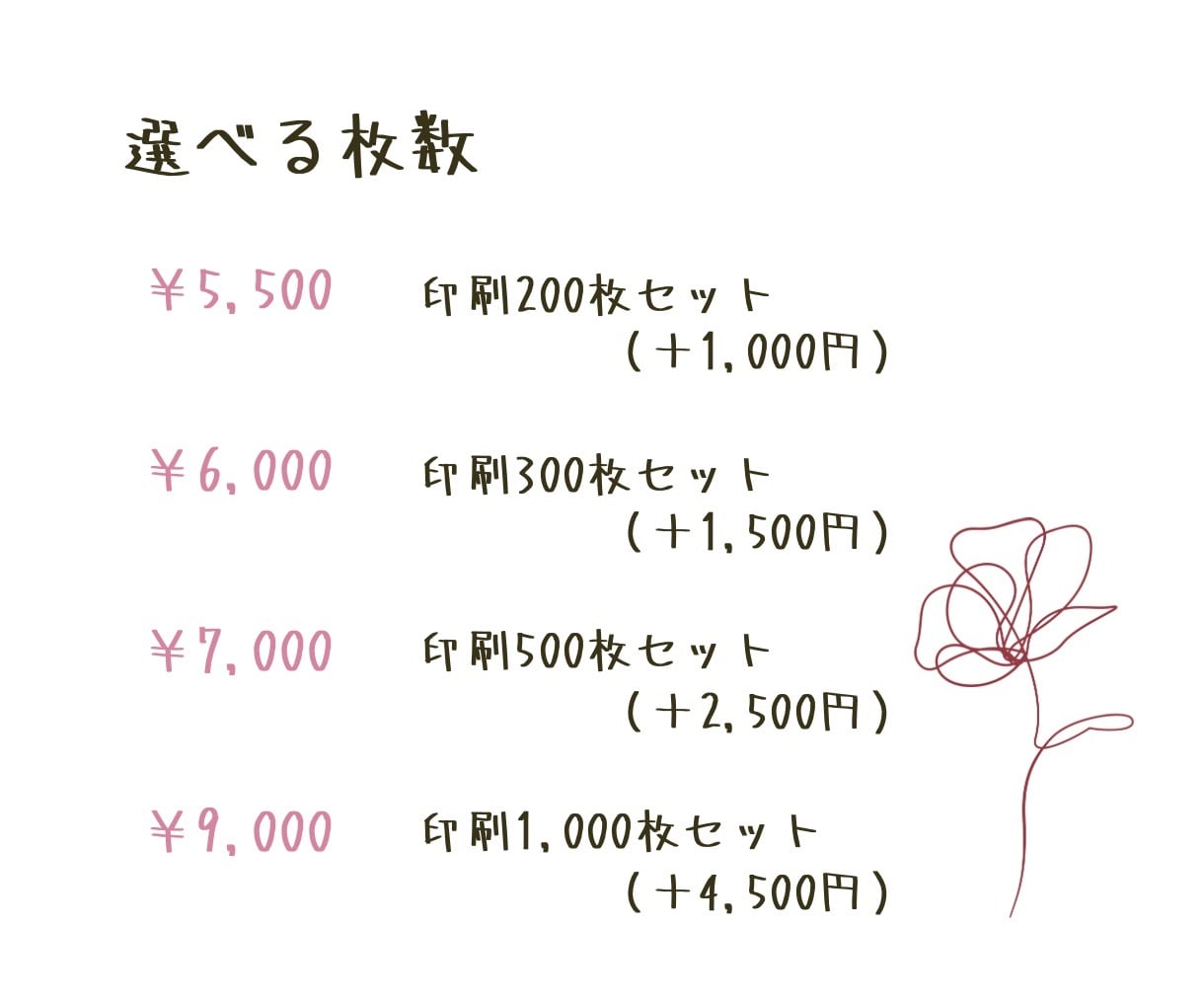 女性向け＊ふんわりおしゃれな名刺をデザインします 第一印象がやさしく伝わる名刺＊安心の修正無制限・印刷100枚 イメージ3