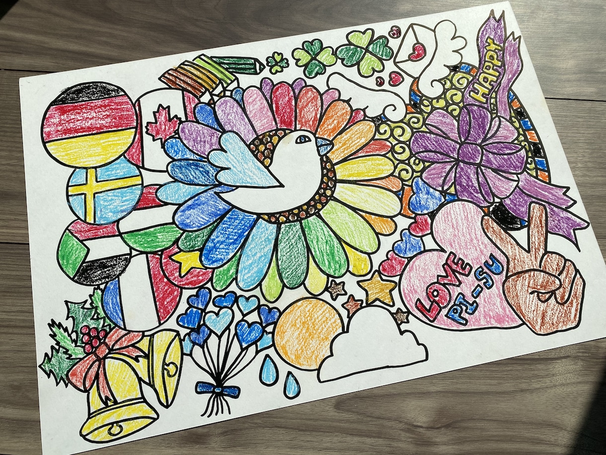 A3サイズの厚紙に名前入りPOP絵書きます 誕生日などにも喜ばれるイラストも受け付けます。 イメージ2