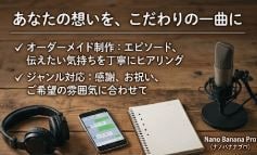 思い出や気持ちをオリジナルソングという形で残します テーマや思い出のエピソードをもとに、歌詞と楽曲を制作します イメージ2
