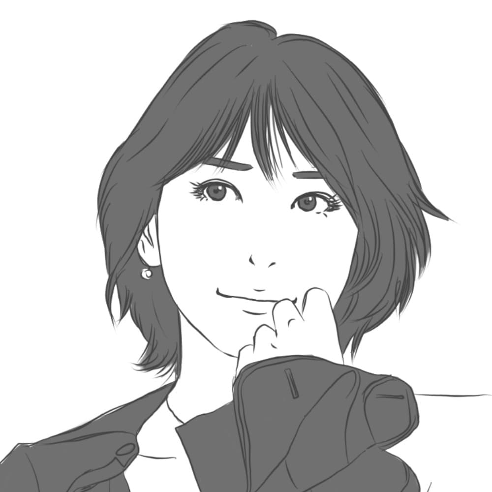 モノクロのシンプルなイラスト似顔絵を描きます 写真を元にやわらかくてシンプルなイラスト似顔絵を描きます！ イメージ5