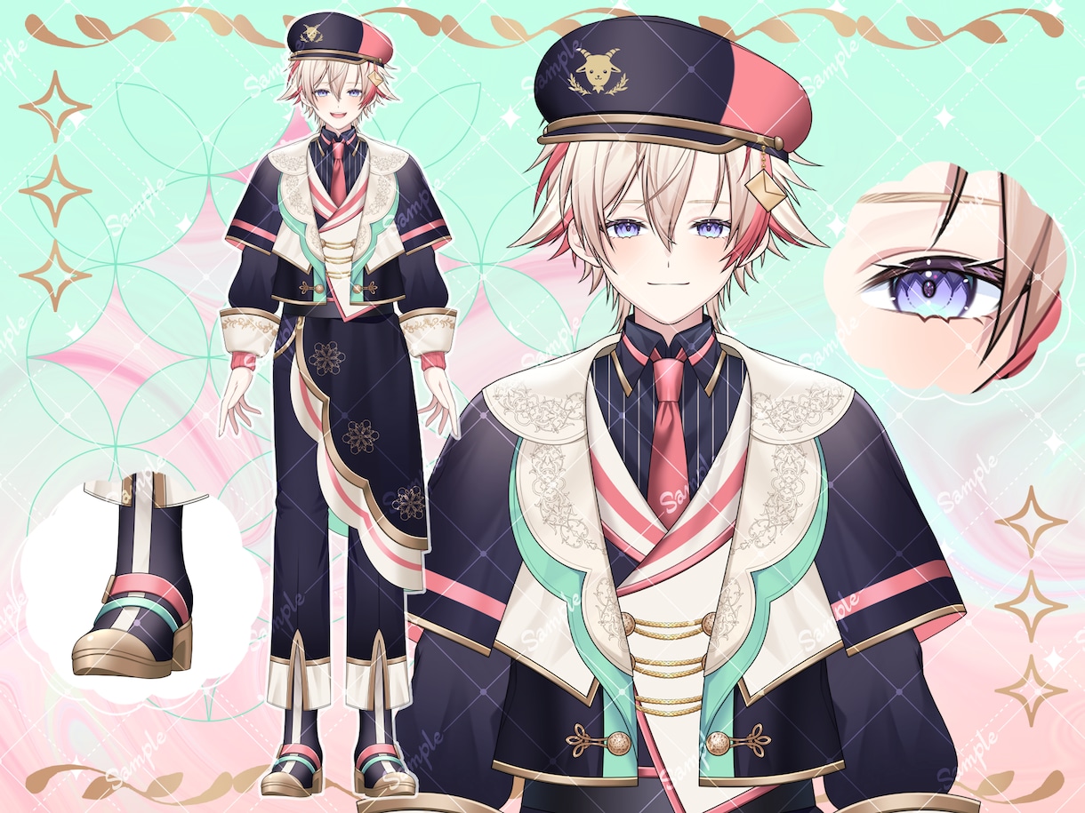 理想のVtuber用パーツ分けイラストを作成します 商用利用込み！修正無制限で承ります！ イメージ3