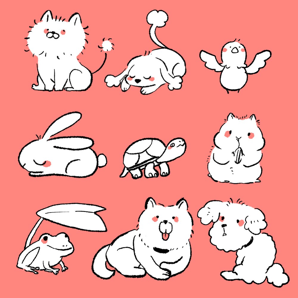 あなたの可愛い家族をイラストにします 愛犬や愛猫をアイコンやヘッダーに！ イメージ1