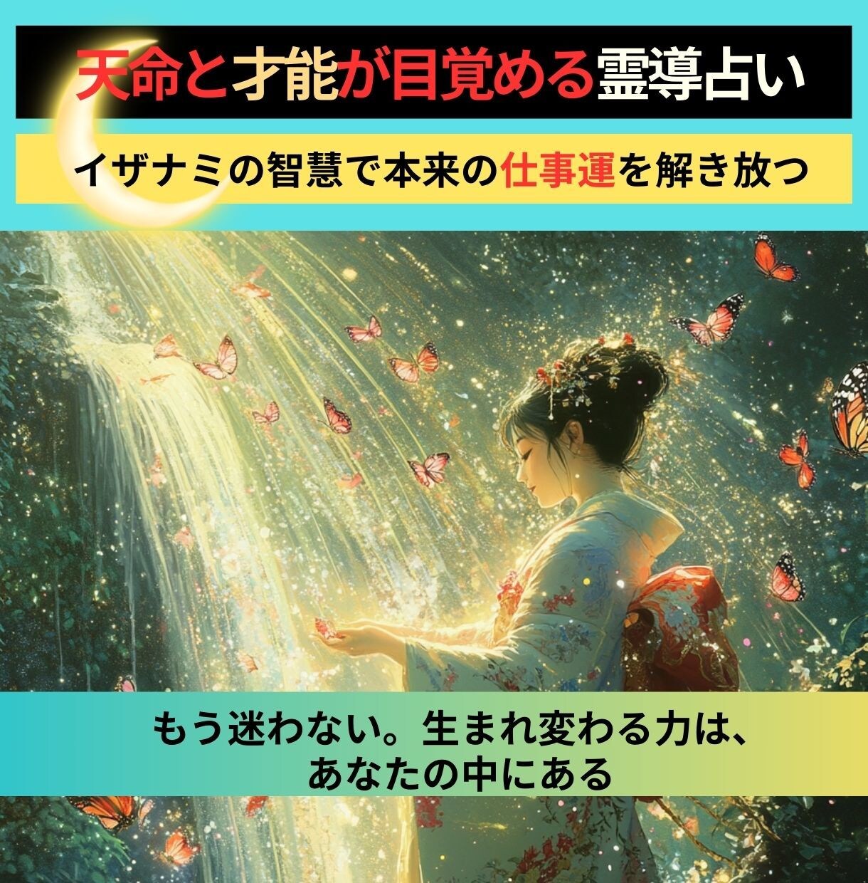 天命と才能が目覚める霊導占いをします イザナミの智慧で本来の仕事運を解き放つ イメージ2