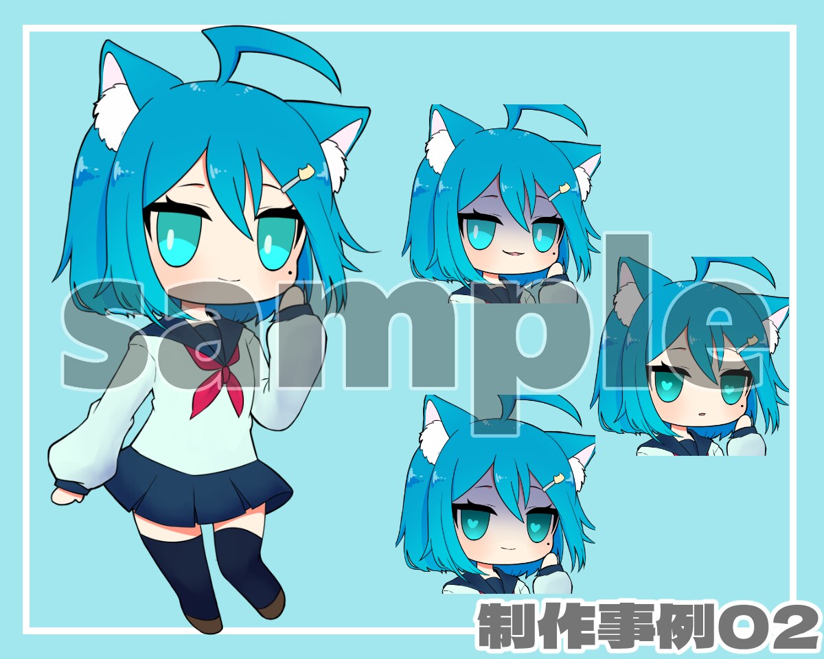 デフォルメ・ミニキャライラスト作成いたします かわいらしい2～3等身のミニキャライラストを作成いたします。 イメージ3