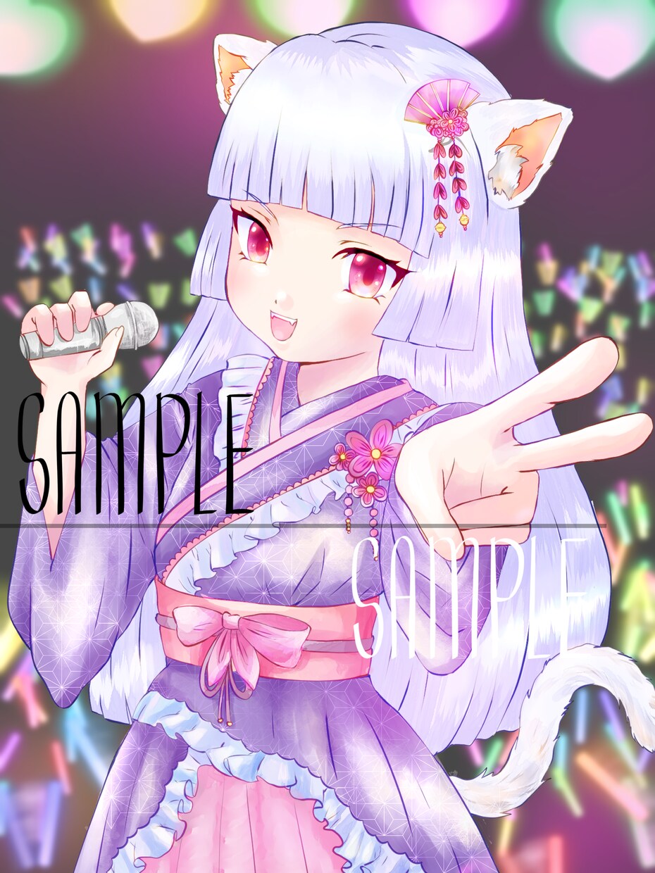 可愛いイラスト描きます 可愛い一枚絵、立ち絵や配信サムネイル描きます⭐︎商用利用◎ イメージ1
