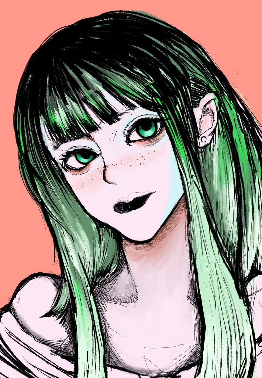 現役''専門学生''がかっこいいアイコンを作ります ペン画のようなシックでかっこいい絵のアイコンを描いています イメージ6