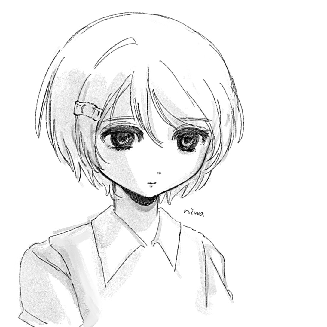 SNSアイコン/一枚絵 白黒イラストでお届けします SNSアイコン/一枚絵/立ち絵 等お気軽にご相談くださいませ イメージ1