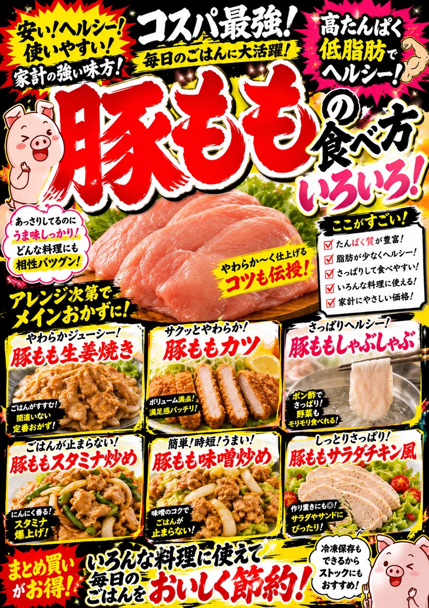 スーパー現場仕様のド派手POP作ります 現役スーパー精肉主任がド派手POP作成します！ イメージ3