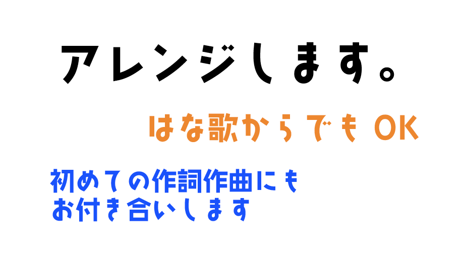 激安で編曲します 激安でも一切手は抜きません!! イメージ1