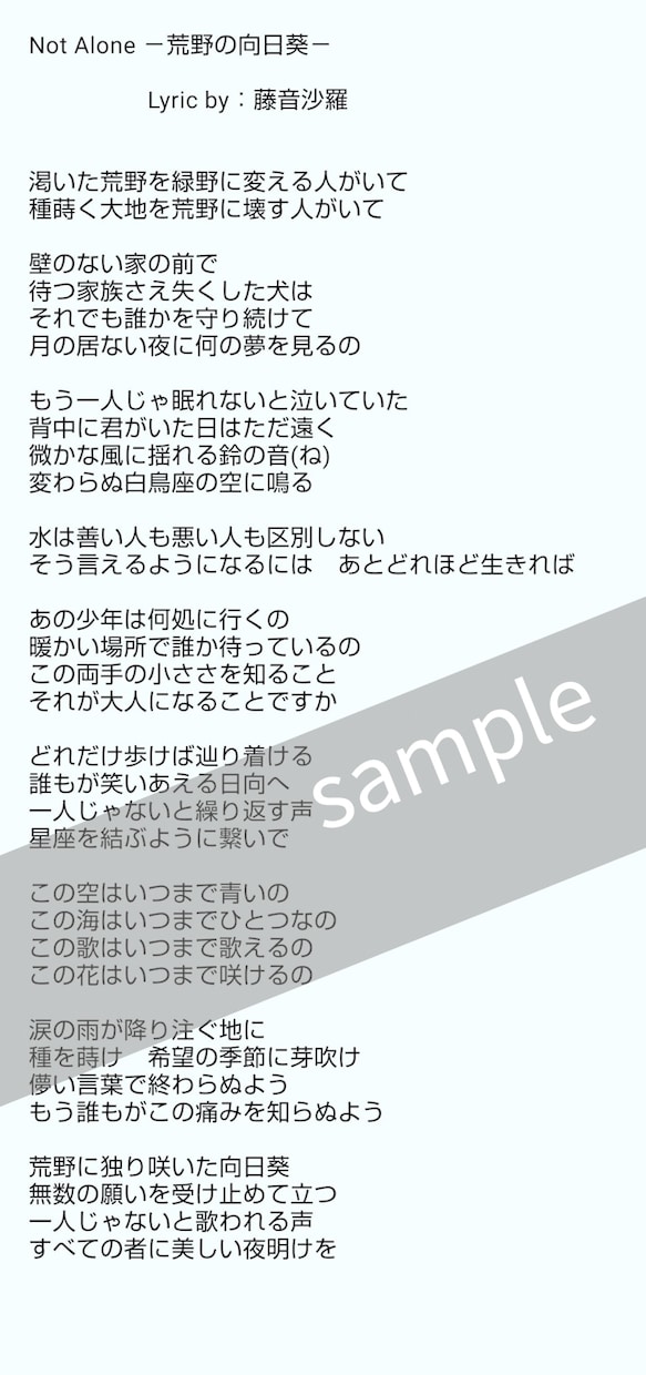 作詞であなたの音楽を彩ります ／仮歌付き。多彩なジャンルに対応！曲先・詞先どちらでもOK！ イメージ2