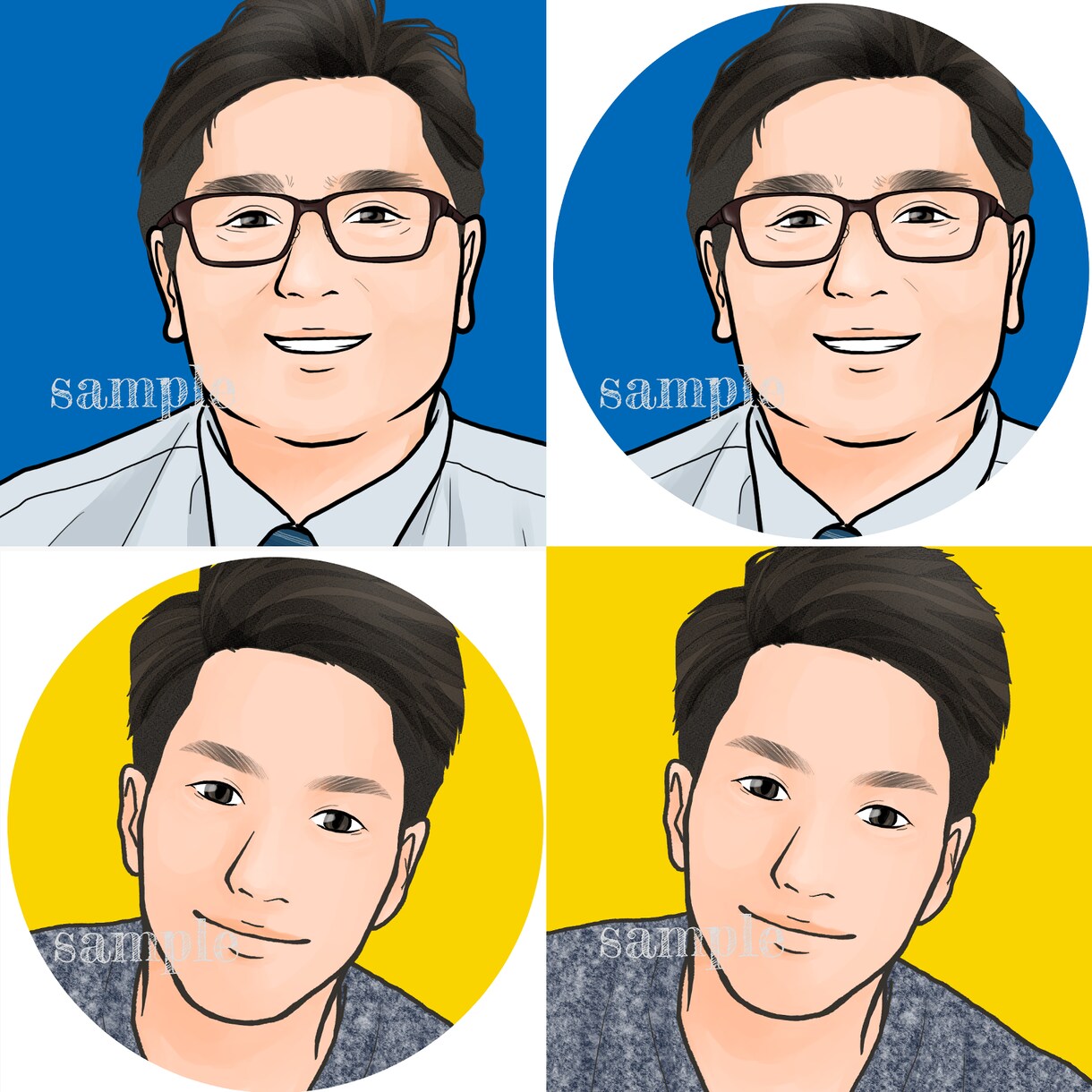 シンプルタッチで好印象な男性用アイコンを作成します 副業・ビジネス用のプロフィール画像でお悩みの方へ イメージ9