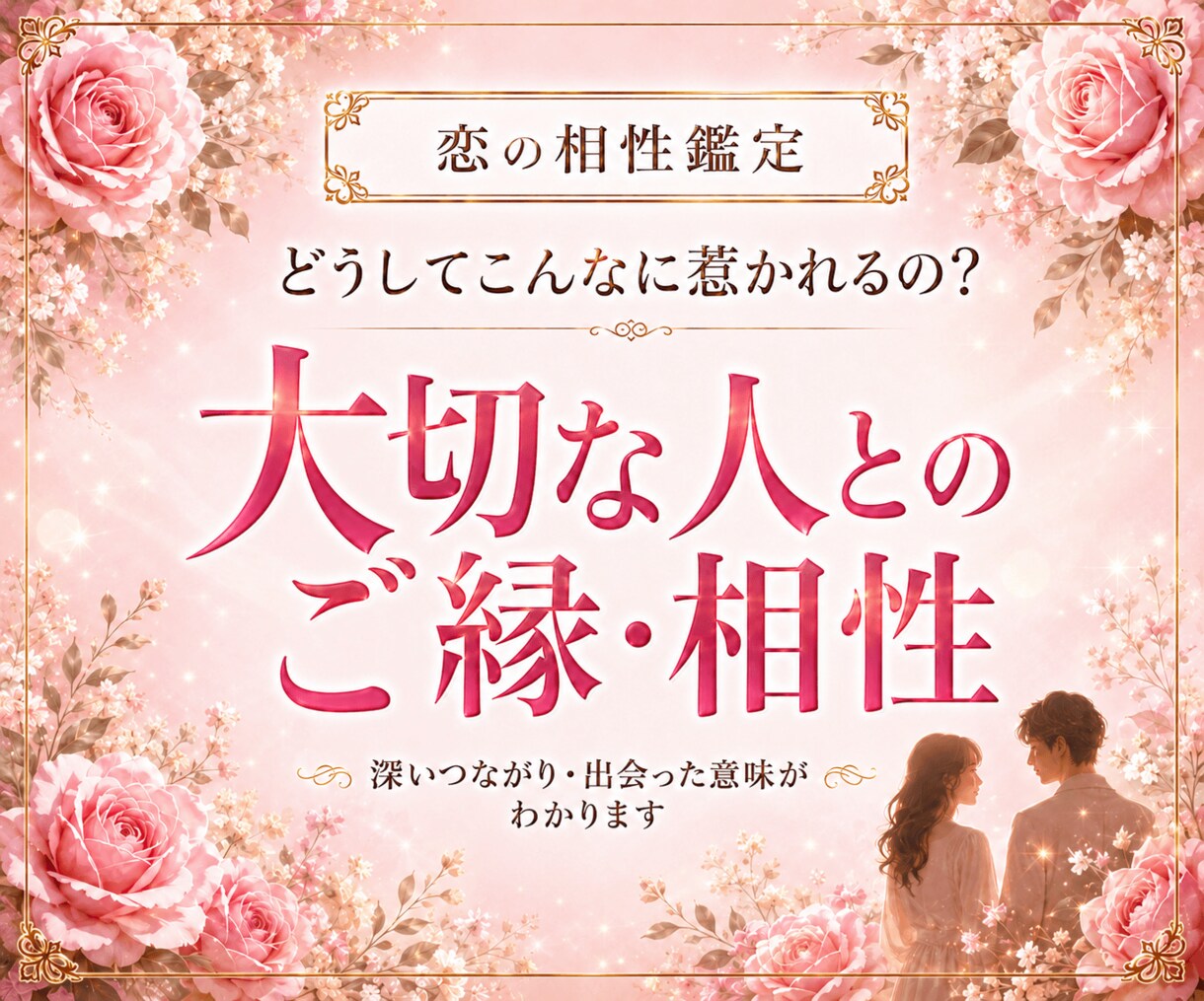 恋の相性鑑定♡二人の今世と前世の繋がりを紐解きます あの人の気持ちは？出会いは必然？愛を育むアドバイスします イメージ1