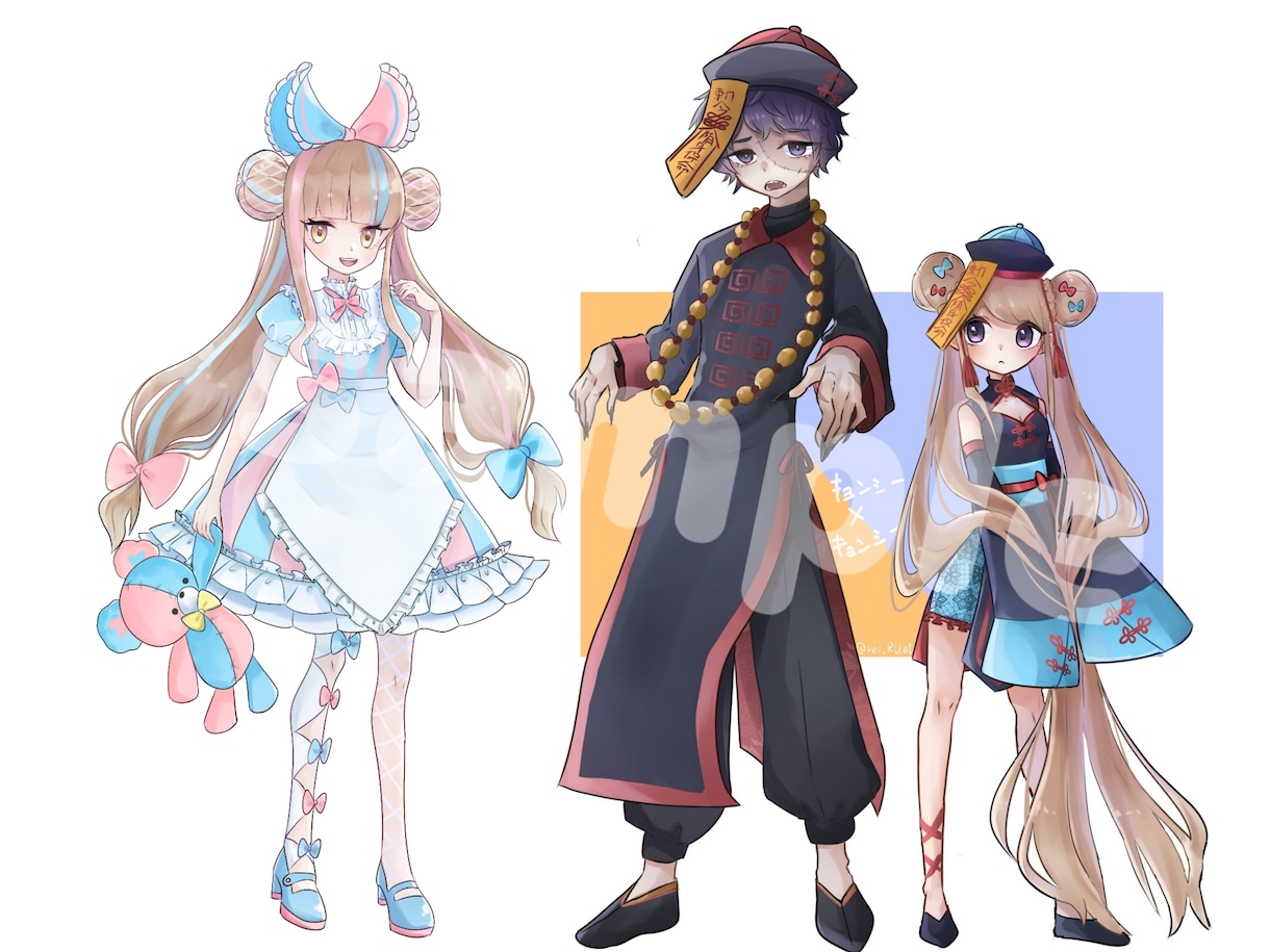 立ち絵制作・キャラクターデザインをします IRIAMやVTuber、TRPG用の立ち絵を描きます！ イメージ2
