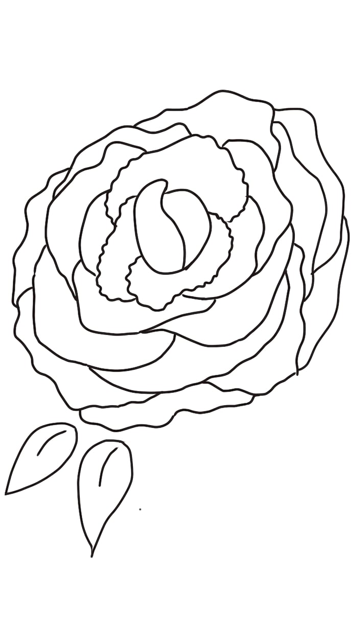 バラの絵かきます 薔薇のオリジナルイラスト描きます イメージ1