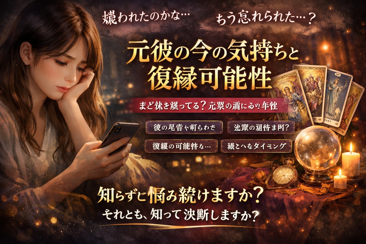 元彼の本音と復縁の可能性を占います 沈黙の裏にある想いと再縁の兆しと本音 イメージ2