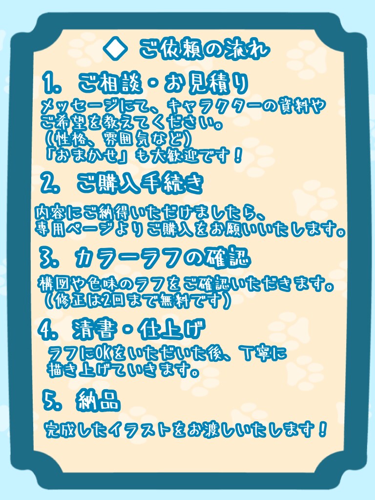構図おまかせOK◎あなたの創作っ子描きます 可愛く一枚絵にします！【ケモ耳・女の子得意】 イメージ2