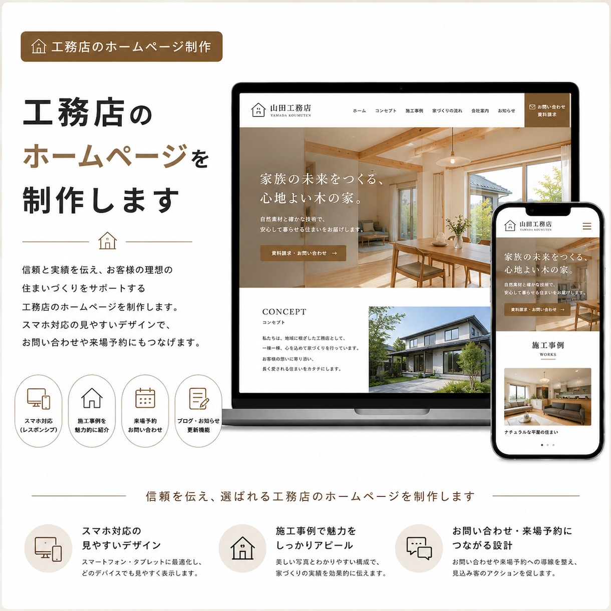 法人が３万円でホームページを制作します ３万円でホームページ制作。購入前の見積り相談必須 イメージ6