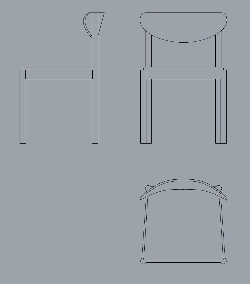 3Ⅾデータを2Ⅾ図面の添景用に加工します 3Ⅾデータしかない家具でお困りの方におすすめ イメージ1