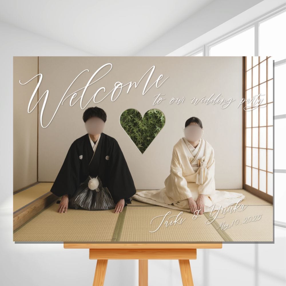 おしゃれな結婚式ウェルカムボード作成します 選べるデザイン12種類