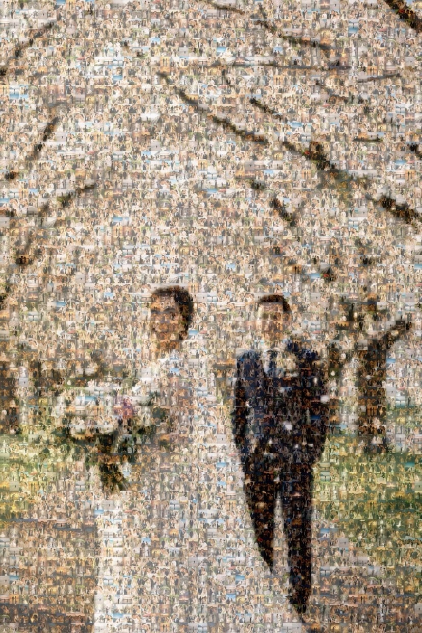 他とはかぶらない演出！モザイクアート動画作成します 【ラスト40秒に注目】結婚、余興、卒業、送別、お祝いに最適！ イメージ9