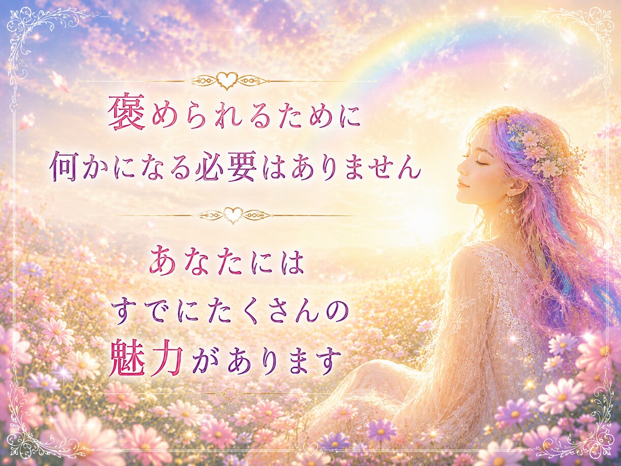 カード占いとともに❀たくさん褒めます ✨あなたの素敵なところ・魅力、一緒に見ていきます⭐ イメージ5