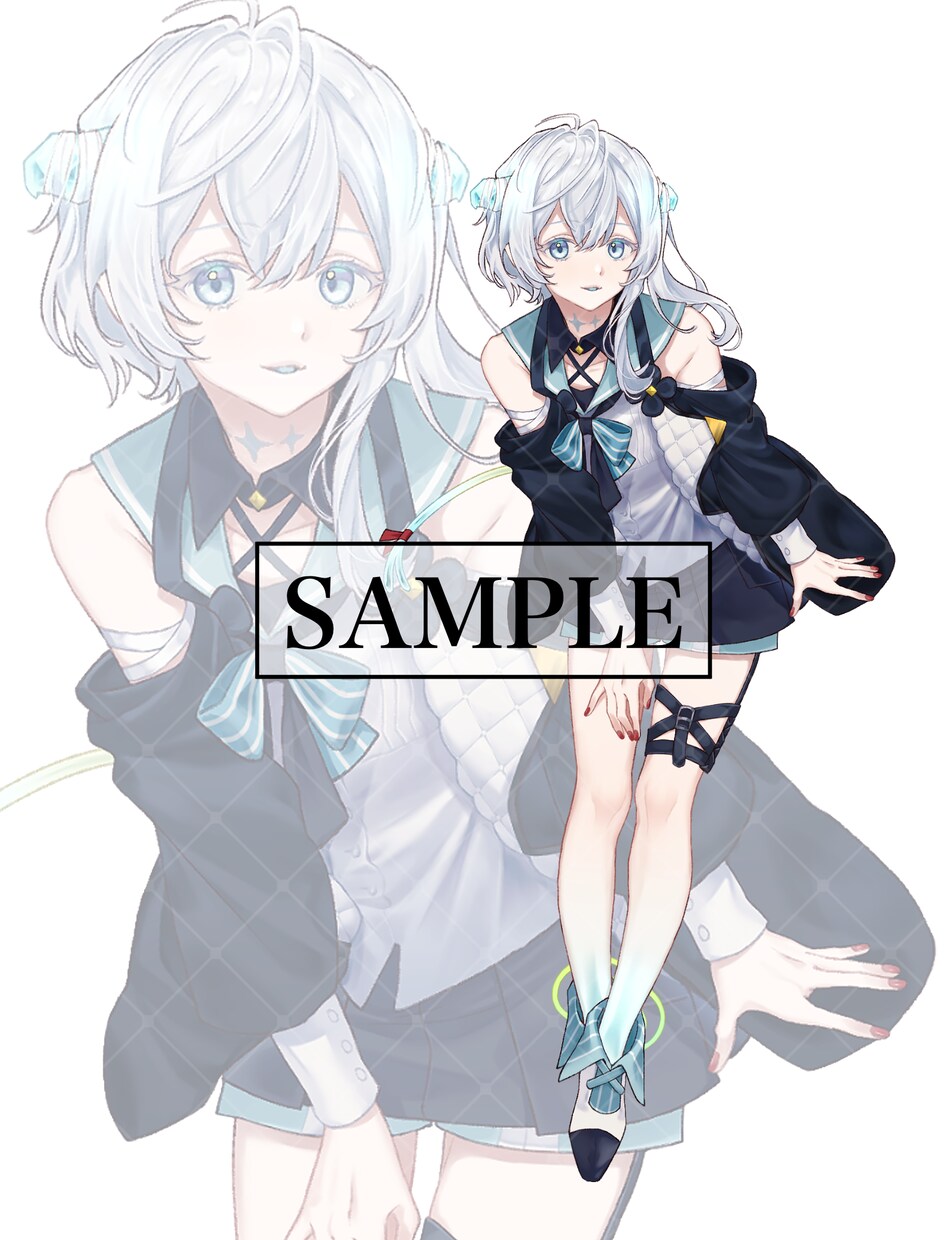 VTuber、TRPG等の立ち絵制作いたします キャラデザ・差分・パーツ分けも対応可能です！ イメージ9