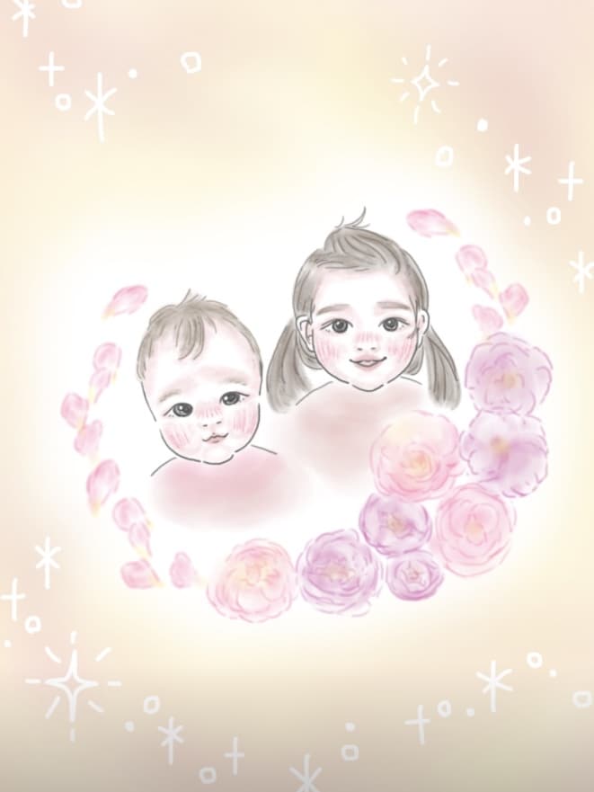 魅力が伝わるおしゃれでかわいい似顔絵描きます アイコン・ウェディング・お祝いに、商用利用可能、文字入れ無料 イメージ7