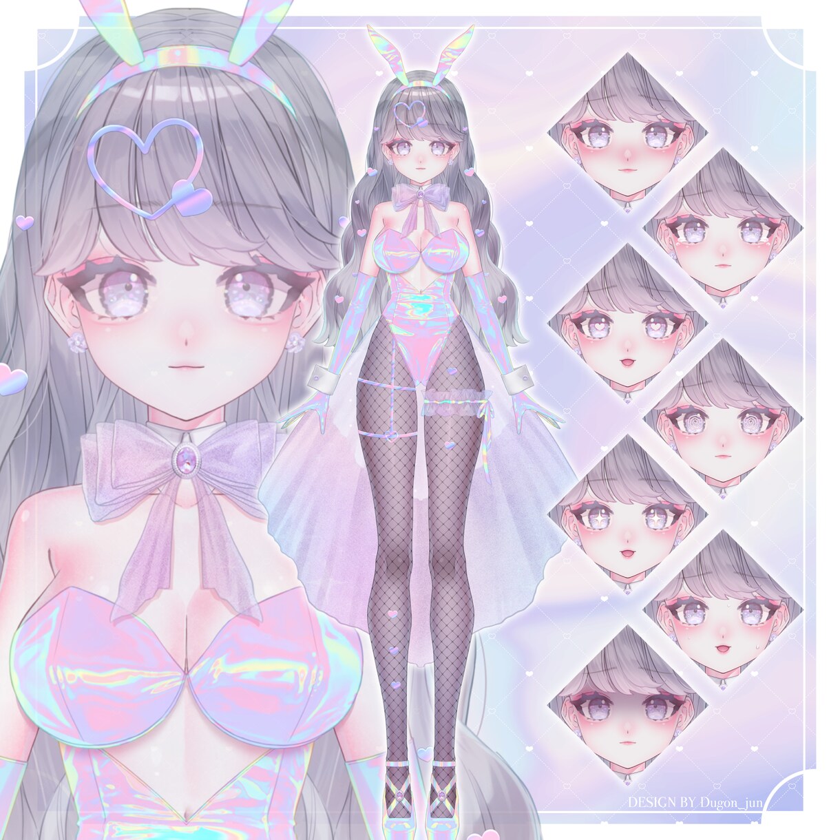 透明感抜群！VTuberモデル全工程制作いたします 透明感のあるイラストであなただけのモデルを制作いたします！ イメージ4