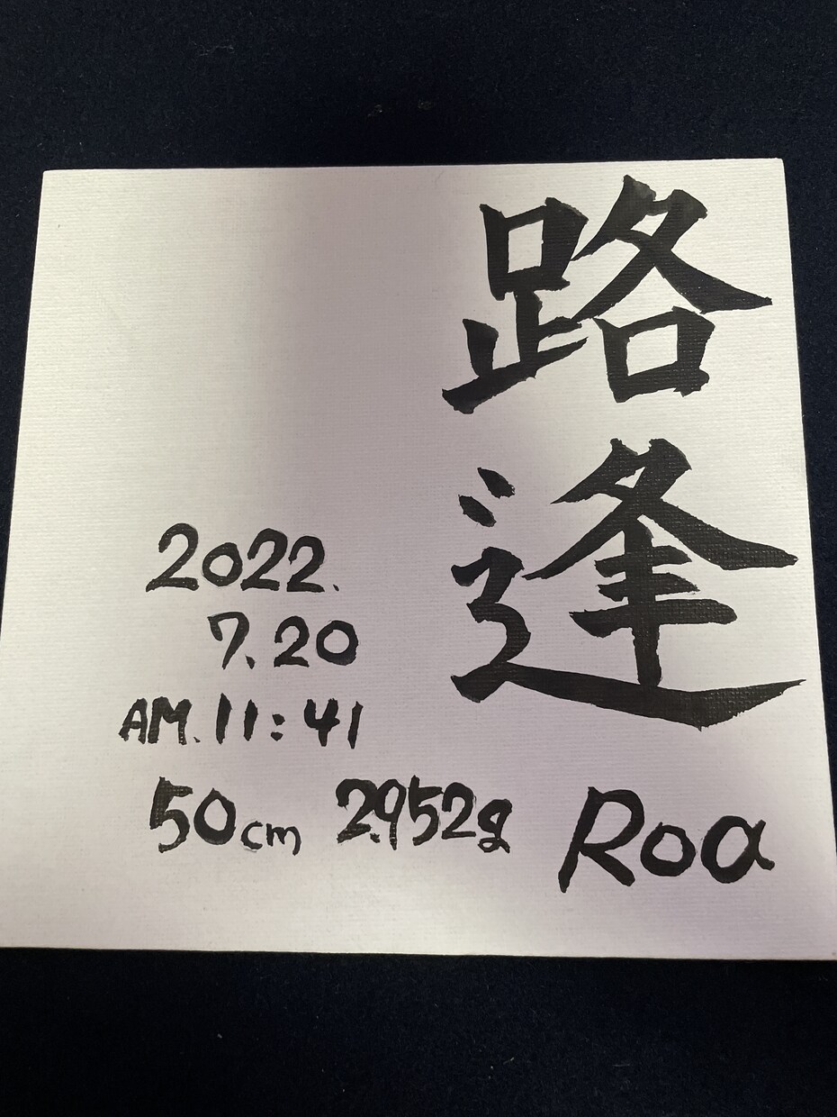 お子さまの命名を気持ちを込めて書かせてもらいます 名前は親からのはじめてのプレゼント イメージ3