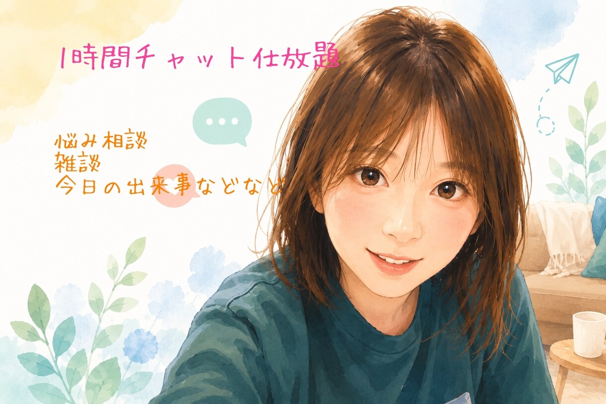 チャット仕放題！なんでも聞きます モニター価格です！気軽にどうぞ(⁠^⁠^⁠) イメージ1