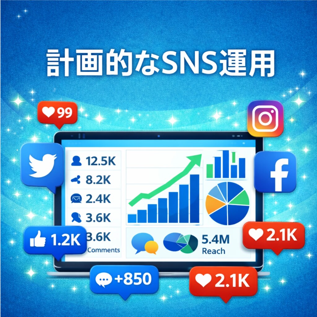 SNS運用代行をします 限定3名！モニター価格で対応します！ イメージ1