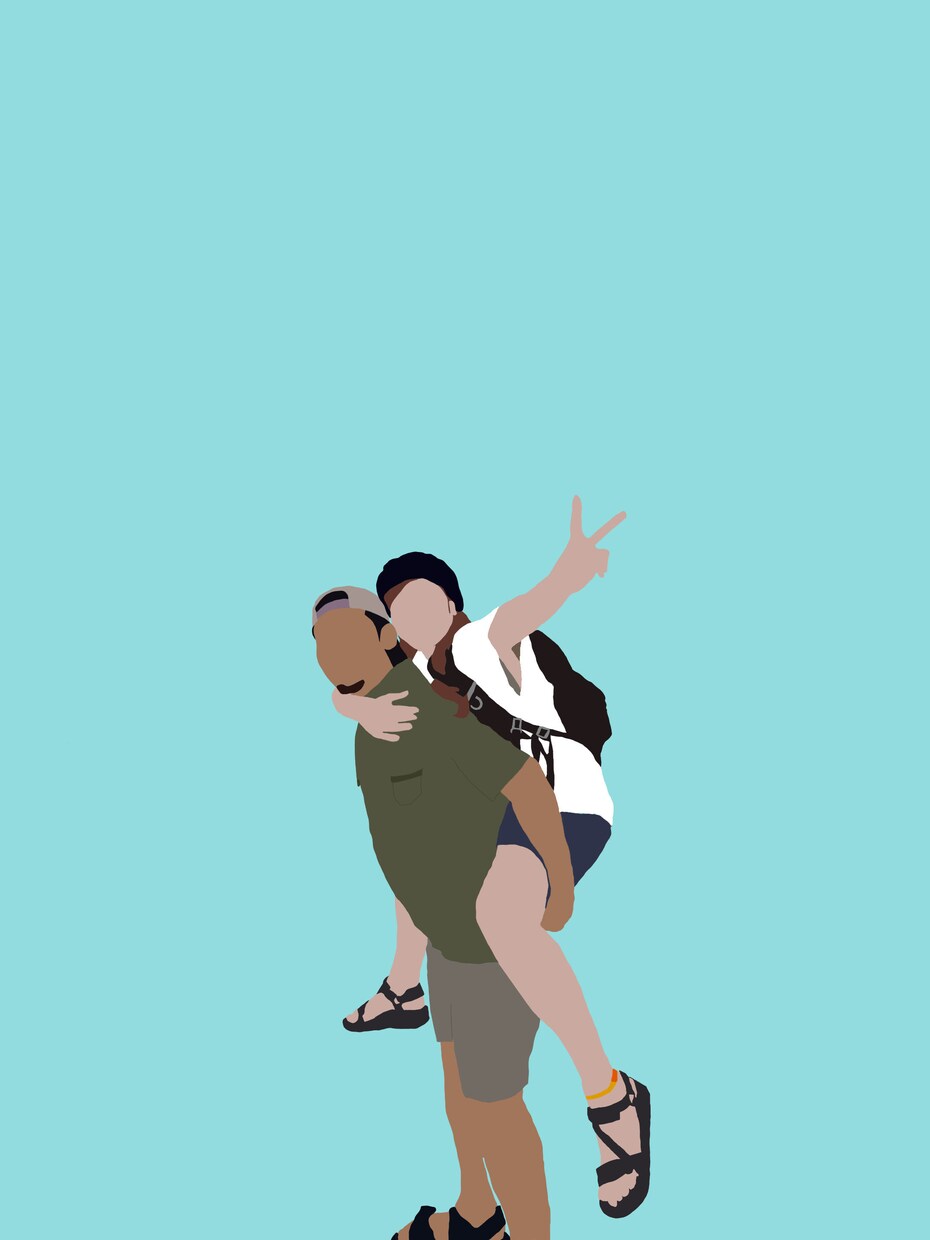 思い出の写真をシンプルに描かせていただきます 〜ご夫婦、カップル、お子様、ペット、ウェディングフォトなど〜 イメージ5