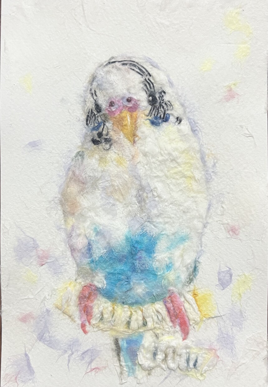 動物の似顔絵をふんわり優しいちぎり絵にします ペットをちぎり絵の世界へ。記憶の一枚に仕上げます イメージ9