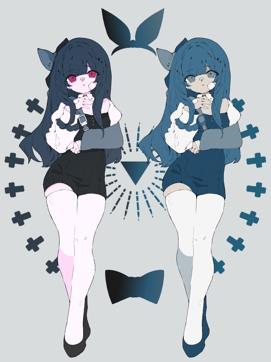 女の子の立ち絵を描きます キャラデザインも受け付けています。 イメージ1