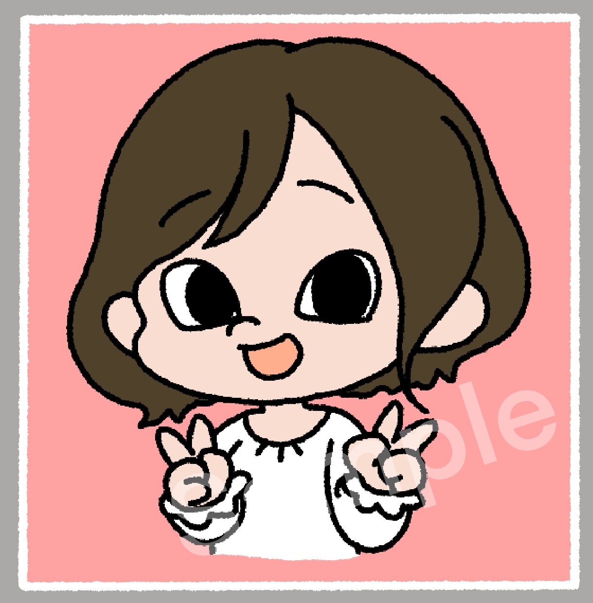 老若男女問わず！あたたかな似顔絵描きます アイコンや名刺に使える！写真が苦手な方にもオススメ！ イメージ2