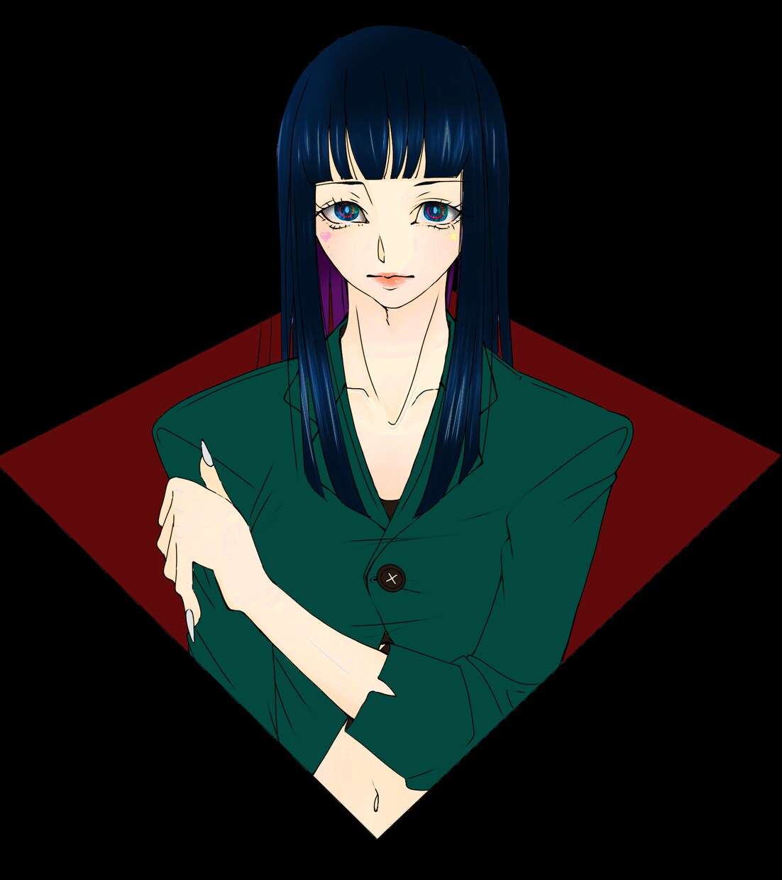 個性的な女性のイラスト描きます アイコンやお部屋の装飾にいかがですか？ イメージ1